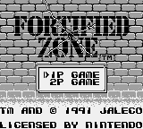 Fortified Zone Title Screen